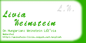 livia weinstein business card